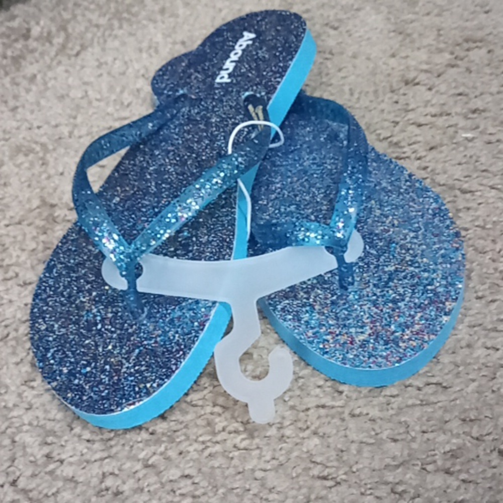 Blue Aquarius Glitter Sandals